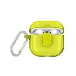 Uniq Glase Pro Airpods 4Th Gen Lock Case - Light Lime